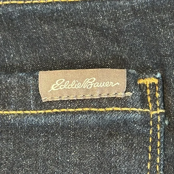 NWT, Eddie Bauer Blue Boot-cut stretch Jeans with Classic Stitching, size 18W - Picture 3 of 13